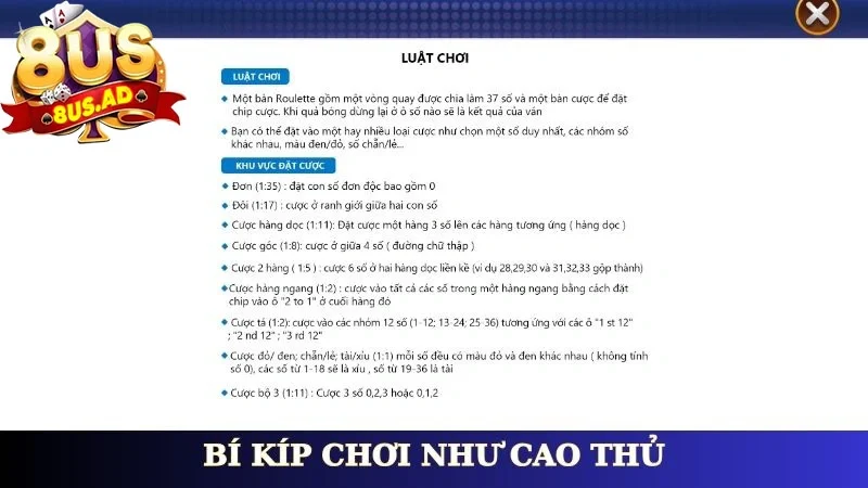 Bí kíp chơi như cao thủ