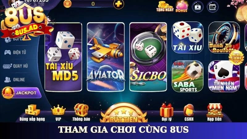 Tham gia chơi cùng 8Us